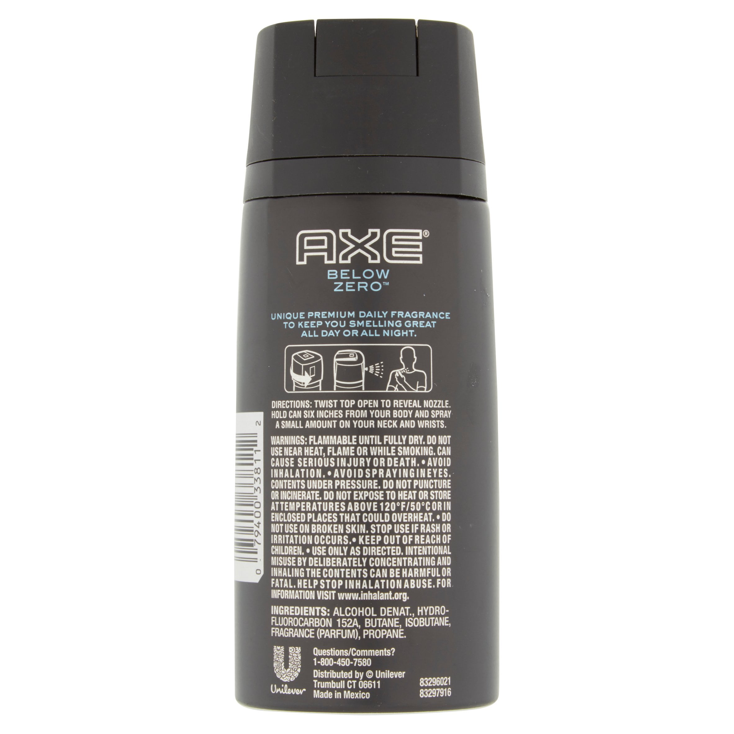 What are the ingredients in AXE Body Spray?