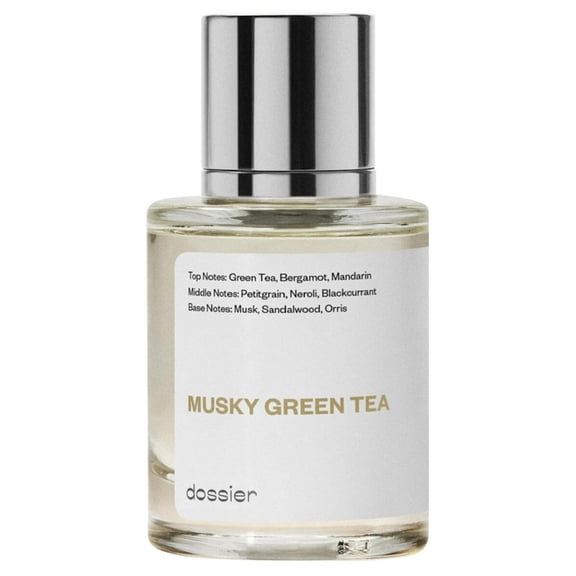 Dossier Musky Green Tea Eau De Parfum, Inspired by Creed's Silver Mountain Water, Unisex Perfume, 1.7 oz