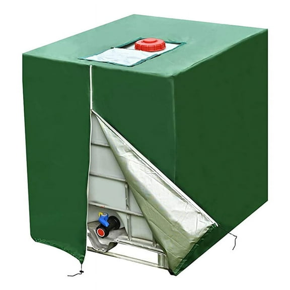 1000L Waterproof Dustproof Tank Cover Rainwater Tank UV Cover Green
