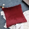 thumbnail image 3 of Home Soft Things Faux Fur Throw Pillow Cover 4 Piece Set-Ruby Wine - 20" x 20", 3 of 9