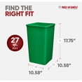 thumbnail image 3 of Rev-A-Shelf 27 qt. Replacement Waste Container for Rev-A-Shelf Pullouts, Green, 2-pack, 3 of 12
