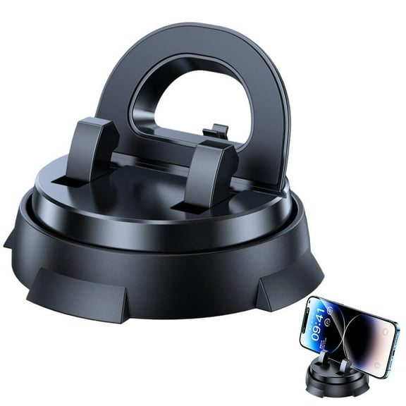 Car Phone Holder Mount, Dashboard, Center Console, 360-Degree Rotatable Mobile Holder with Non-Slip Base, Strong Adsorption Car Holder