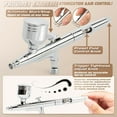 thumbnail image 2 of Xdovet Upgraded 55PSI Airbrush Kit with Compressor, Dual-Action Multi-Function Airbrush Set with 0.4mm Nozzle for Painting Portable Air Brush Set for Cake Decoration Makeup Art Craft Nail Design Model, 2 of 7