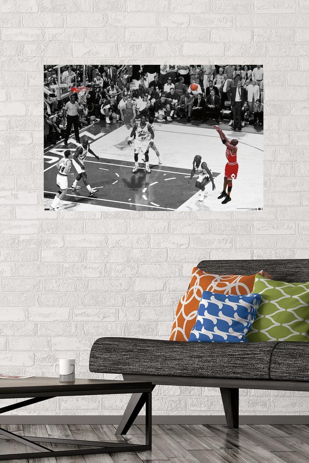 Michael Jordan - The Shot Horizontal Wall Poster