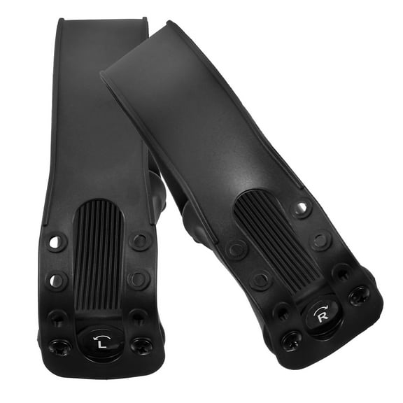 Milisten 1 Pair Black Plastic Iron Exercise Bike Pedals Non-slip Adjustable Strap for Home Use