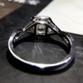 thumbnail image 5 of 6mm New Princess Cut CZ Band 925 Silver Women's Engagement Wedding Ring Size 4-9, 5 of 5