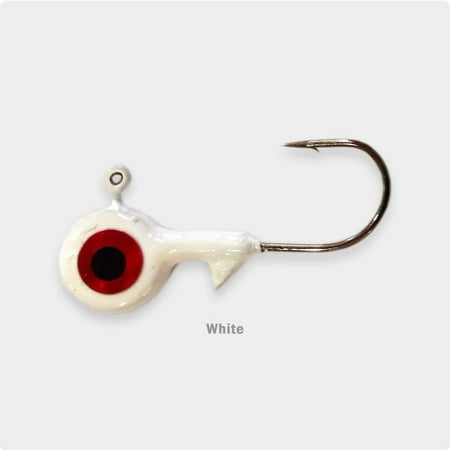 Fle Fly Big Eye Jig Head 1/8oz White