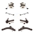 thumbnail image 1 of Transit Auto Front Hub Bearing Lower Control Arm with Ball Joint Outer Tie Rod & Sway Bar Stabilizer Link Kit (8Pc) for Car 2005 Pontiac Montana Base FWD 4-Wheel ABS - Left Right Side K7T-109791, 1 of 11