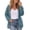 Blue, variant on Jackets for Women Plaid Textured Fuzzy Fleece Full Zip Hooded Jacket Long Sleeve Drawstring Fall Winter Casual Outerwear(Large,Black)