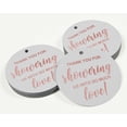 thumbnail image 3 of Inkdotpot Rose Gold Foil Paper Hang Tags Thank You Baby/ Bridal Shower Favor Tags 100 Pieces, 3 of 7