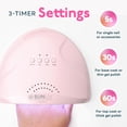 thumbnail image 2 of SUNUV SUNone UV Light with 3 Timer Settings 48W UV Nail Dryer for Gel Nails and Polish, Pink, 2 of 9