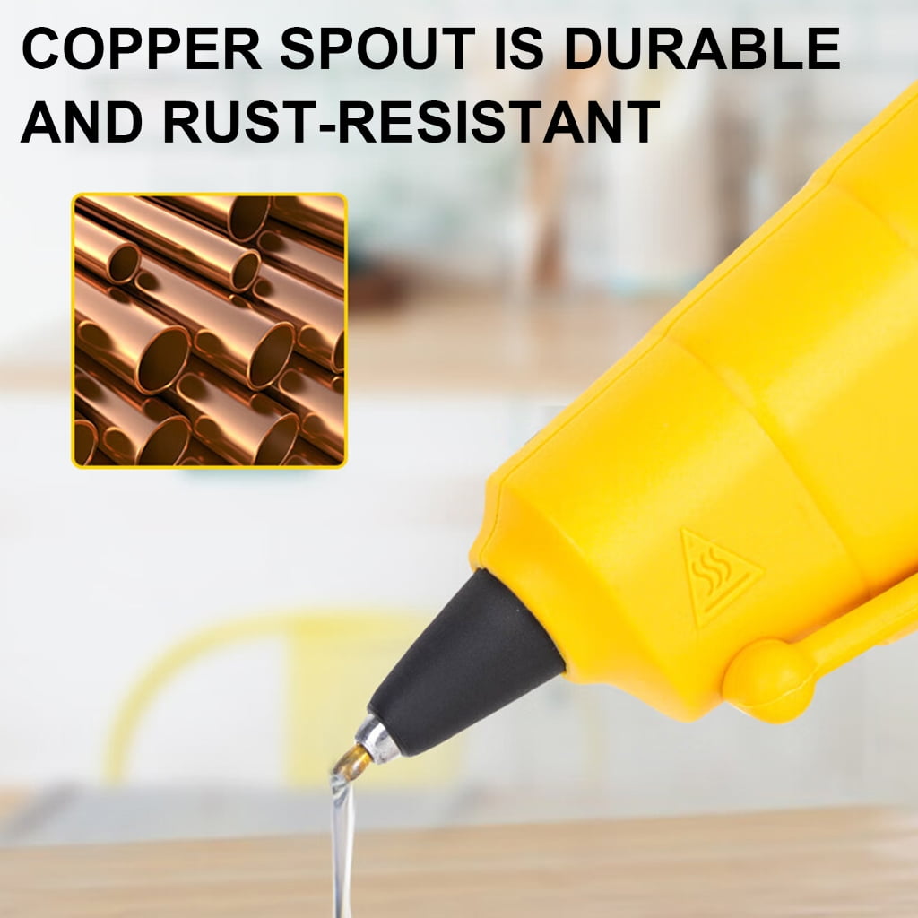 Hot Glues Guns with 60 Glues Sticks Fast Preheating Hot Melt Guns Glues Guns Kit for Kids School Craft Projects Home Repair