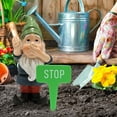 thumbnail image 5 of HomeKingdee Funny Stop Garden Gnome - Resin Statue with Stop Sign, Humorous Outdoor Decor for Yard, Garden, Patio, Dog Poop Area & Trash Can Guardian, 5 of 9