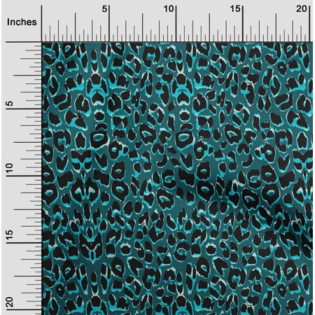oneOone Polyester Spandex Dark Teal Green Fabric Animal Skin Sewing Craft Projects Fabric Prints By Yard 56 Inch Wide-08I