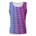 thumbnail image 3 of Aayomet Débardeurs Graphiques en Coton pour Hommes Sans Manches Col Rond Débardeurs Imprimés Blouse Chemises (Violet, S), 3 of 4