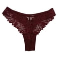 thumbnail image 1 of Tanga Secret Treasures para Dama , de Encaje Vino Talla M, 1 of 4