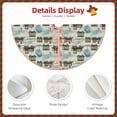 thumbnail image 5 of Balery Transport Train Printed Christmas Tree Skirt , Merry Christmas Party Christmas Tree Decoration,Adjustable Tree Skirt-36", 5 of 8