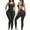 Black, variant on Kaemgyyd Womens Workout Jumpsuits Compression Square Neck Tank Rompers Fashion Sleeveless Butt Lifter Yoga Bodycon One-Piece Outfit