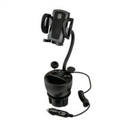Scosche Power Hub Cup Holder Phone Mount and Hub, Uh2Pcup