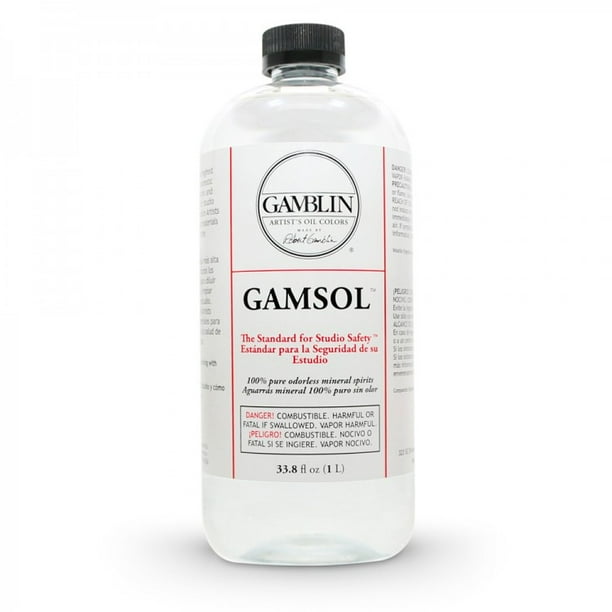 Gamblin Gamsol Odorless Mineral Spirits, 33.8 oz
