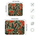 thumbnail image 4 of Yayeee Dish Drying Mat for Kitchen Counter 16"x18" Microfiber Absorbent Pad, Christmas Holly Bows, 4 of 7