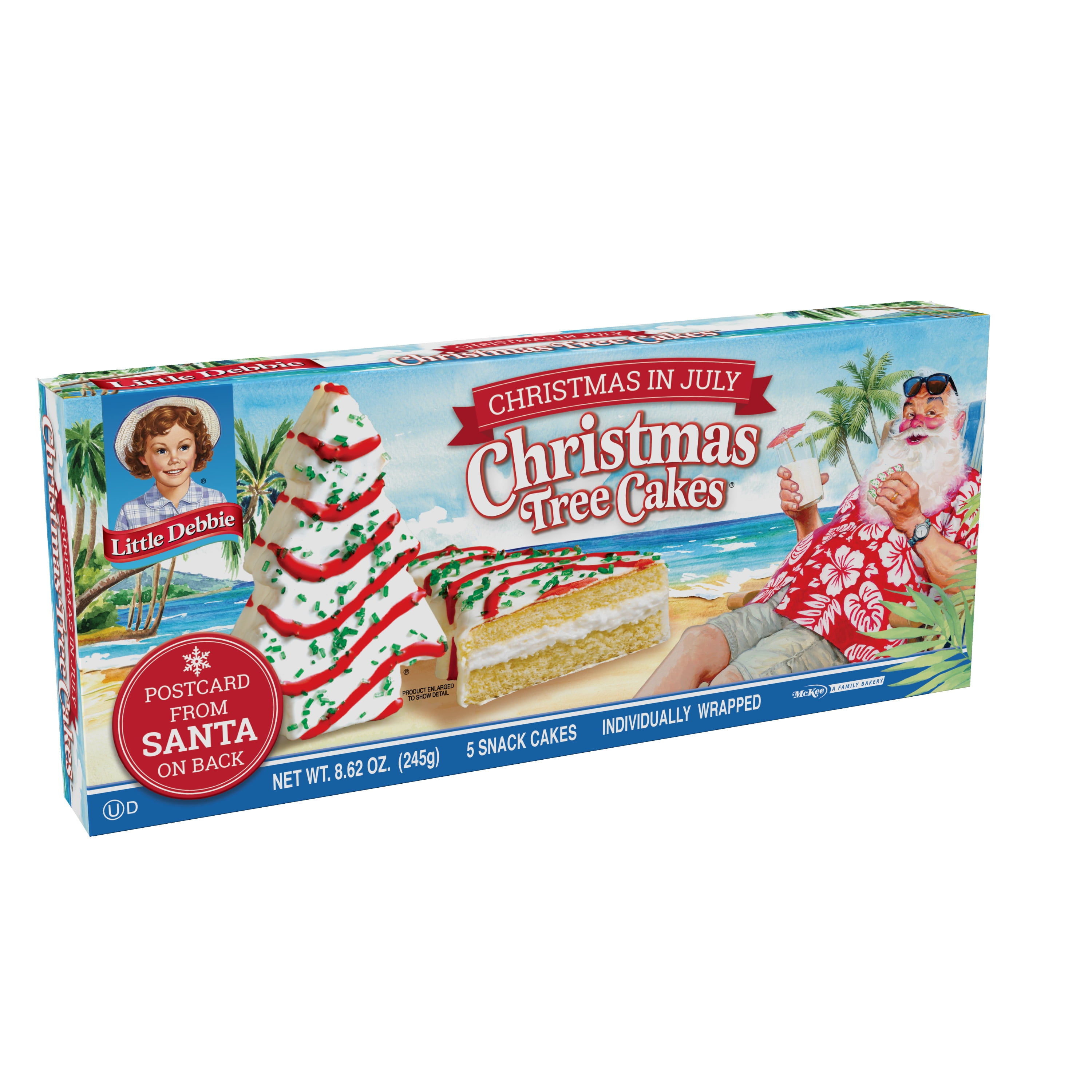 Little Debbie Christmas In July Trees 8 62 Oz 5 Ct Walmart Com