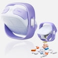 thumbnail image 2 of Magnetic Rotating Pill Organizer Portable Compartment Sorter Travel Home Office, 2 of 6