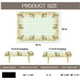 thumbnail image 6 of Spring Easter Tablecloth Rectangle, Flower Bunny & Eggs Buffalo Plaid Decorative Table Cloths Stain Resistant Fabric Table Cover for Dinner/Party/Picnic/Indoor/Outdoor (Green, 60 x 84 Inch), 6 of 6