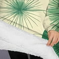 thumbnail image 3 of Oversized Wearable Blanket Hoodie,Green Tie Dye Sherpa Blanket Hoodie with Super Pockets,Super Warm Fuzzy Pullover for Women & Men, 3 of 6