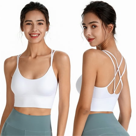 

JNGSA Woman Bras With String Quick Dry Shockproof Running Fitness Large Size Underwear Clearance
