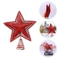 thumbnail image 2 of Topper de árbol de Navidad Topper Star Wire Iron Treetop Star Xmas Decoración de fiestas, 2 of 5