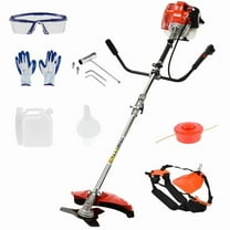 52cc Gas Grass Trimmer, 2 in 1 Petrol Weed Eater, 2-Stroke Weed Whacker Cordless, Backpack Brush Trimmer Garden Tools