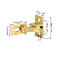 thumbnail image 2 of Pestillo de puerta de flip Unique Bargains 28x15mm Pestillo de puerta de latón para muebles y ventanas, 2 of 3