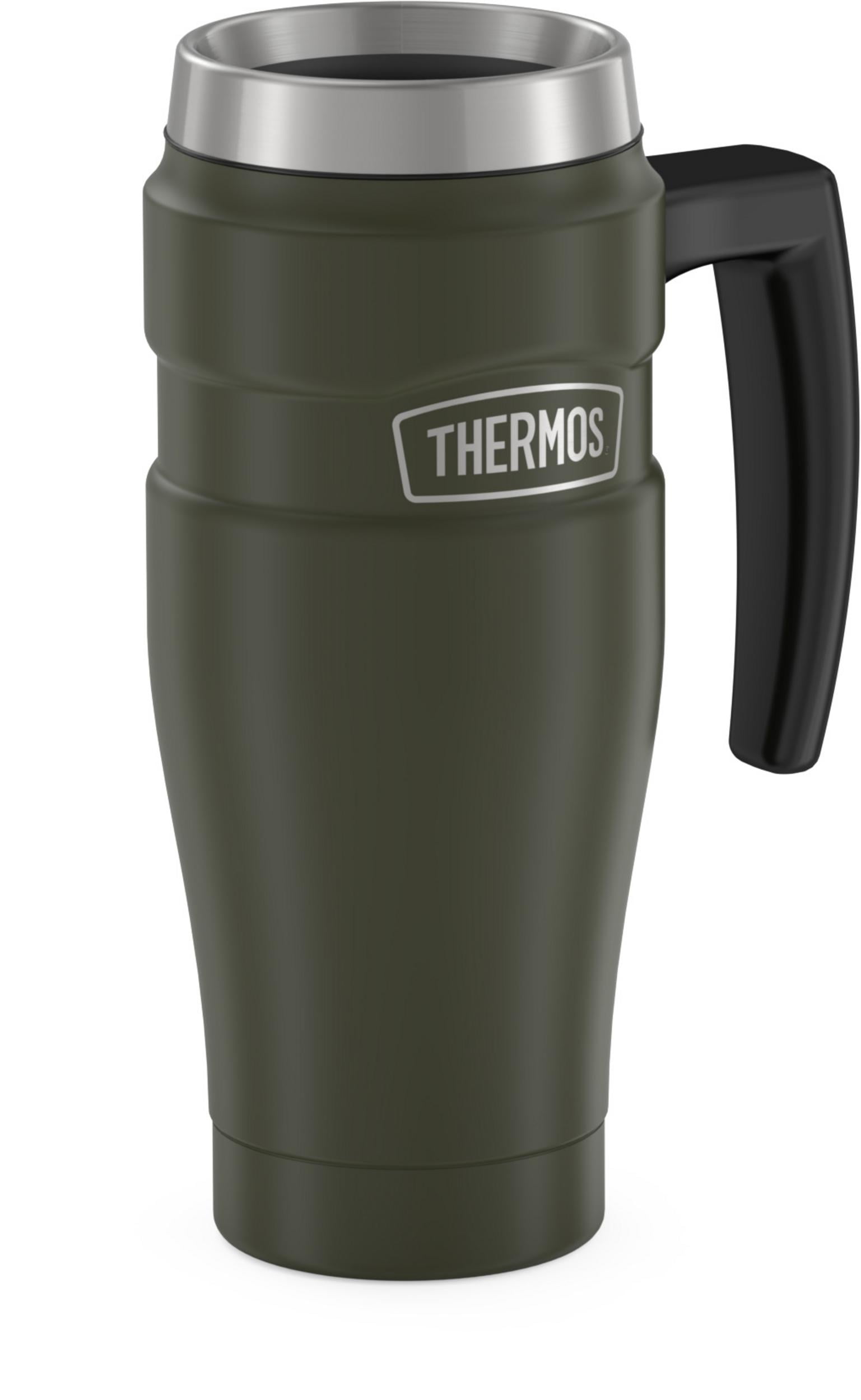 Thermos 16 oz. Stainless King Travel Mug with Handle - Pine Green 