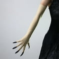 thumbnail image 4 of Punk Long Nails Paws Gloves Elastic Stretchy Arm Gloves Event Armwear Party Dressingup Accessories, 4 of 21