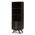 thumbnail image 1 of Baxton Studio Ashfield 3 Shelf Bookcase in Dark Brown, 1 of 9