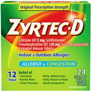 McNeil Zyrtec Allergy & Congestion, 24 ea