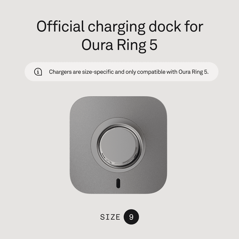 Oura Ring 5 Official Charger - Size 9 - Charging Dock and  display picture 3