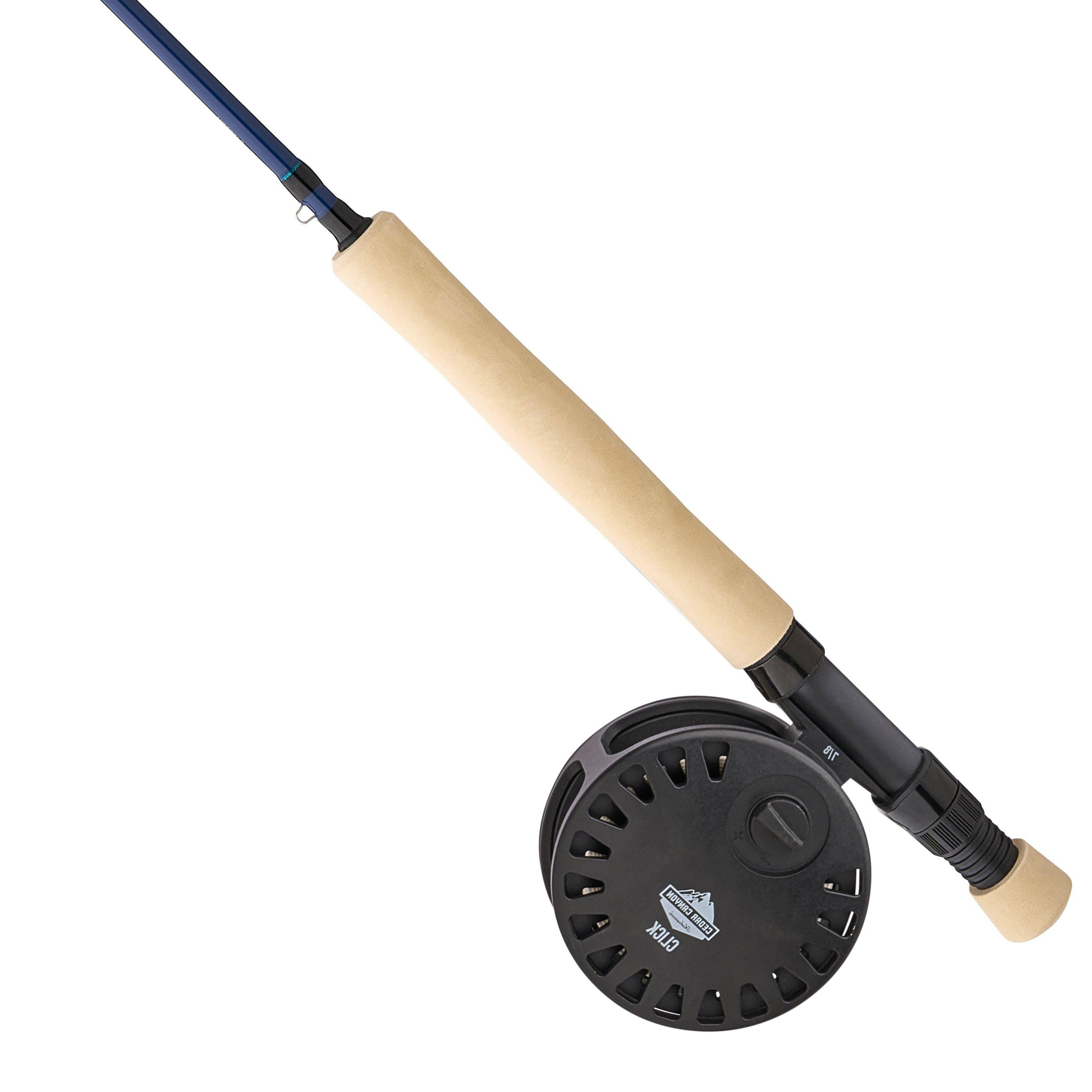 Shakespeare 8' Cedar Canyon Carbon Fly Kit, 7 / 8 wt Fly Fishing Rod & Reel