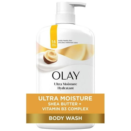 Olay Ultra Moisture Body Wash Pump Shea Butter 33.0 fl oz Pack of 2