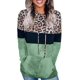thumbnail image 1 of Sudadera con capucha de retazos de camuflaje de leopardo con bloque de color para mujer, suéter con cordón, tops con bolsillo Zhivalor WMZY-686-11, 1 of 4
