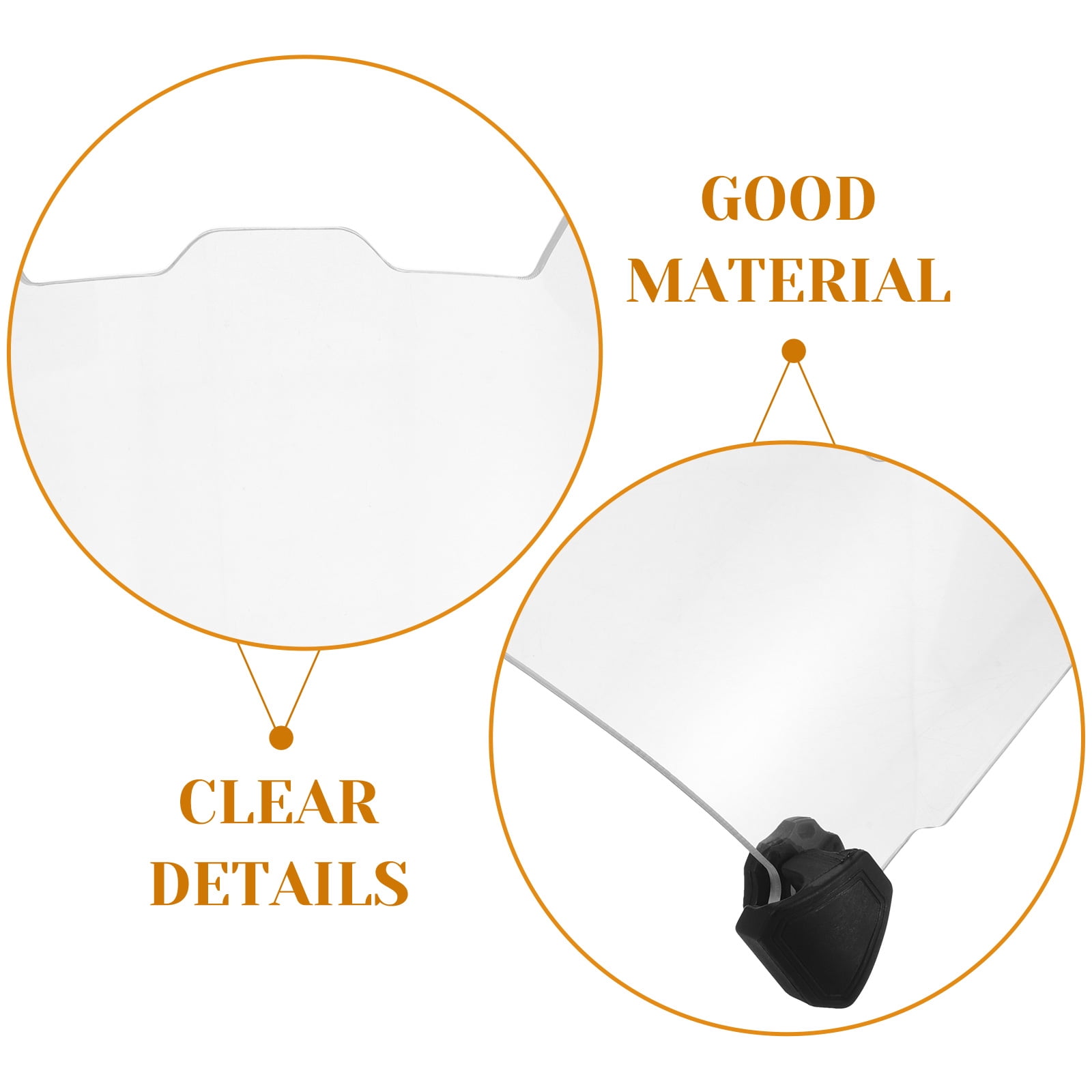 FOMIYES Clear Football Visor UV Scratch Resistant Transparent Nylon