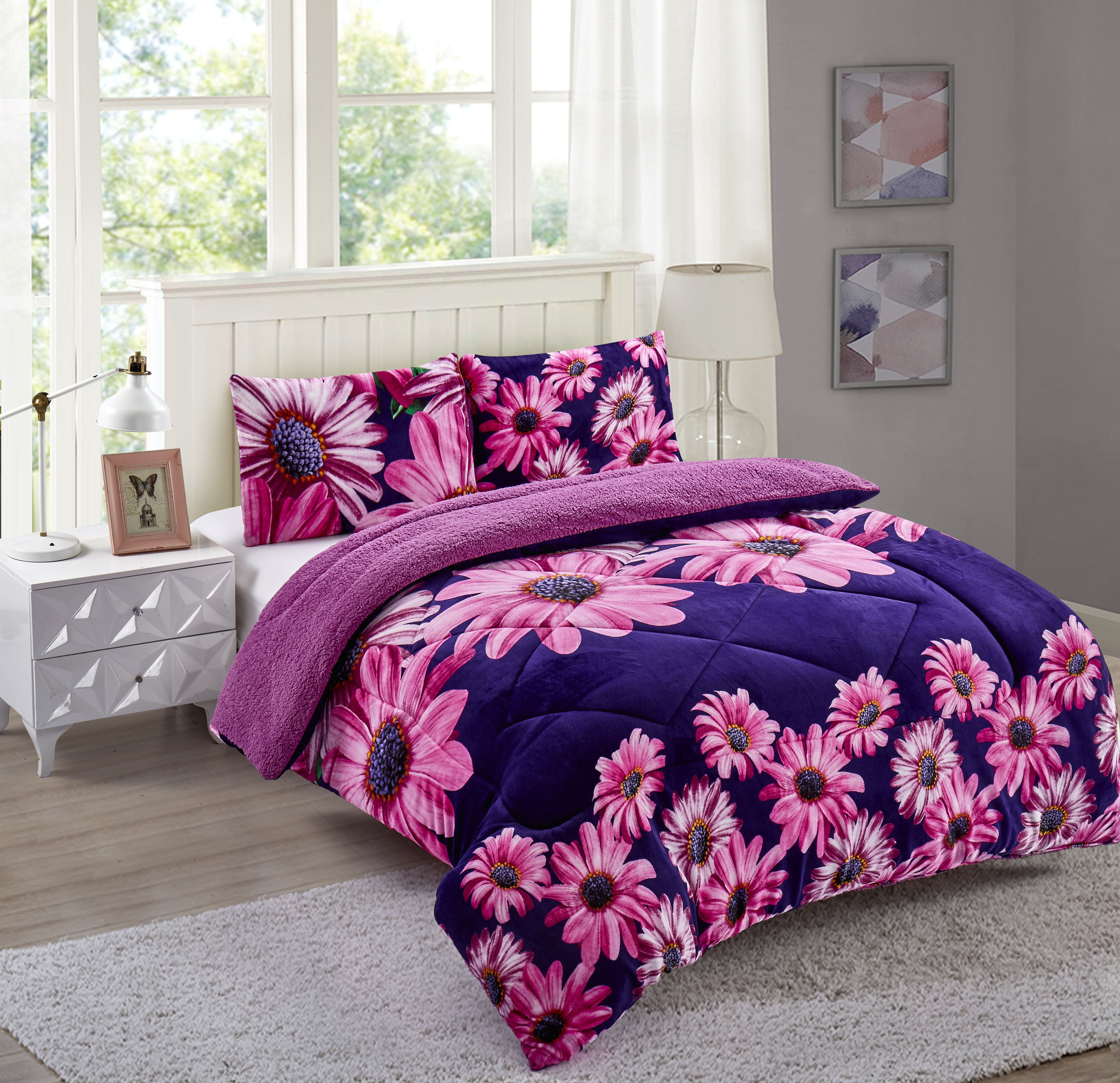 UNIQUE HOME 3 piece borrego Clearance Super Soft Luxury Blanket