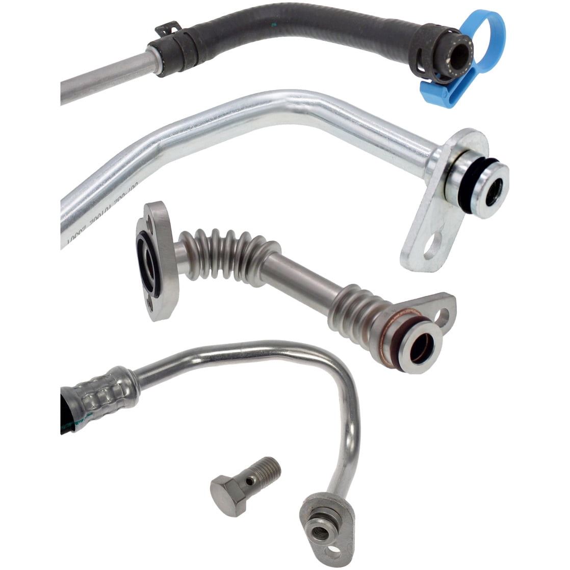 Dorman 667-024 Turbocharger Coolant and Oil Supply / Return Line Kit for Specific Ford / Lincoln Models