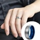 thumbnail image 4 of Anillo Aleación clásica Sólido A prueba de herrumbre Dedos delicados Personalidad Punk Retro Circlet Fiesta de Navidad Distintivo Casual Ropa, zapatos y accesorios Miscelánea Azul 6 mm Guardurnaity AP014482-02, 4 of 6