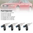 thumbnail image 1 of 4 Pcs Injecteur de Carburant 06F906036A Compatible avec Audi A3 A4 A6 Compatible avec VW Golf Passat 2.0 Tfsi, 1 of 10