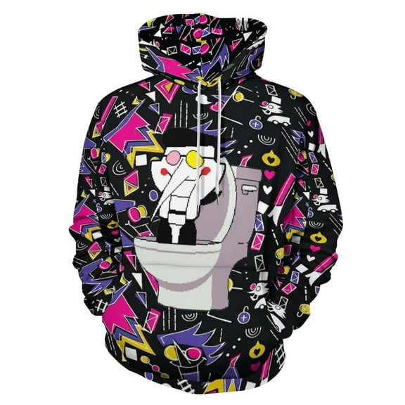 Spamton Deltarune Casual Hoodie Jacket Hooded Long Sleeves Sweatshirt Pullover Sweaters Women Men