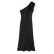 thumbnail image 2 of HH TRAF Mujeres Nuevo Vestido Elegante De Moda Sólido De Un Hombro Sin Mangas De Plumas Vestido De Fiesta Sexy Femenino Dobladillo Abertura Delgado Vestido De Noche Largo, 2 of 4