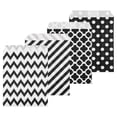 thumbnail image 1 of Uxcell 100Pcs Bolsas de Papel Kraft para Golosinas, 7" x 5" Bolsas de Caramelo Resistentes a la Grasa, Bolsas de Favor Pequeñas, Negras, 1 of 6