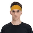 thumbnail image 2 of Daiia Goldenrod printed Men's Performance Headband,Sports Headbands,Moisture Wicking Workout Headband, 2 of 9